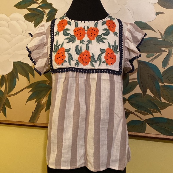 THML Embroidered Floral Top Size XS - Picture 2 of 8